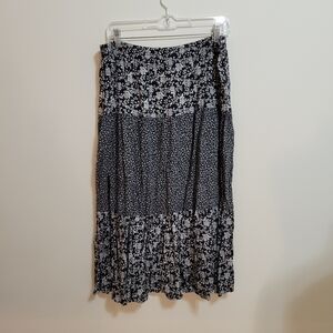 Vintage Honors Ditzy Floral Ruffled Skirt